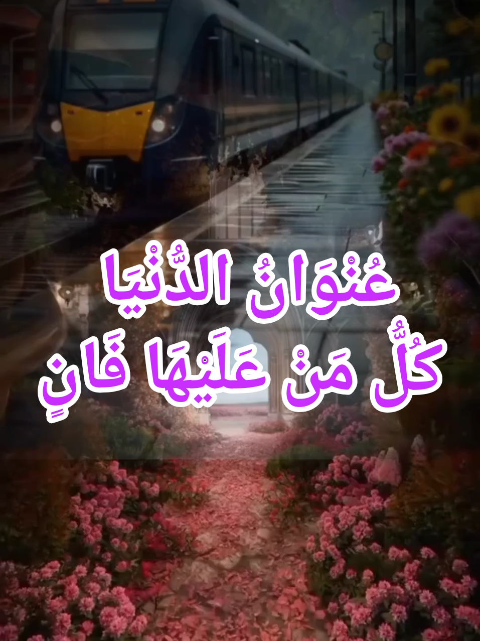 عُنْوَانُ الدُّنْيَا كُلُّ مَنْ عَلَيْهَا فَانٍ. #استغفرالله #صلوا_على_رسول_الله 