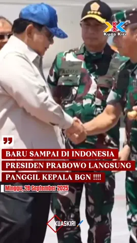 Presiden Prabowo Langsung Panggil Kepala BGN Usai Pulang dari Kunjungan Luar Negeri, Terkait Kasus Keracunan Massal Jakarta – Baru saja tiba di Tanah Air setelah melaksanakan rangkaian kunjungan kenegaraan ke berbagai negara, Presiden Prabowo Subianto langsung mengambil langkah cepat terkait peristiwa keracunan massal yang terjadi di sejumlah daerah. Setibanya di Indonesia, Presiden segera memanggil Kepala Badan Gizi Nasional (BGN) ke Istana untuk meminta laporan lengkap mengenai kasus tersebut. Peristiwa keracunan massal yang menimpa ratusan warga di berbagai tempat dalam beberapa hari terakhir telah menimbulkan keprihatinan publik dan menjadi perhatian serius pemerintah. Dalam pertemuan tertutup, Presiden menekankan pentingnya penanganan cepat, transparan, dan menyeluruh. Ia meminta BGN bersama kementerian serta lembaga terkait segera melakukan investigasi mendalam untuk memastikan penyebab utama keracunan, sekaligus menyiapkan langkah pencegahan agar kejadian serupa tidak terulang. Selain itu, Presiden juga menegaskan perlunya koordinasi lintas sektor, mulai dari pengawasan distribusi pangan, peningkatan standar keamanan makanan, hingga edukasi masyarakat mengenai konsumsi produk yang aman. Pemerintah berkomitmen memberikan penanganan medis terbaik bagi para korban serta memastikan seluruh kebutuhan mereka terpenuhi. Presiden menegaskan bahwa keselamatan rakyat adalah prioritas utama, dan setiap pihak yang terbukti lalai akan dimintai pertanggungjawaban. Kasus keracunan massal ini kini menjadi fokus utama pemerintah, dengan harapan langkah cepat yang diambil dapat segera meredakan kekhawatiran masyarakat dan mencegah meluasnya dampak di kemudian hari. #prabowo #presidenindonesia #bgn #keracunan #berita 