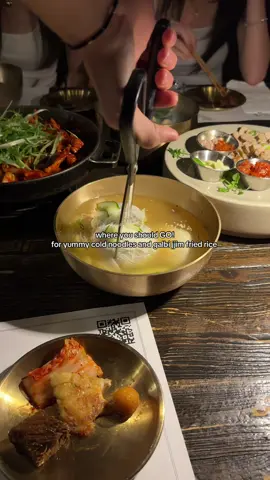 always an insane carb feast at Olle 💗🍚🍜 everything’s delicious here we ordered the galbi jjim with the fried rice, cold noodles, spicy stir fry pork, suyuk (boiled pork belly), and bibimbap! Their unlimited banchan dishes also never disappoint especially the pajeon (Korean pancake)  #nycfood #nycfoodie #koreanfood #nycrestaurants #ktown 