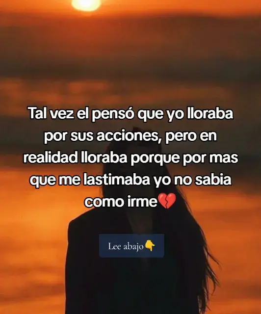 Tal vez él pensó que mis lágrimas eran por sus acciones, por sus ofensas, por su indiferencia… pero la verdad es que lloraba por mí, porque aunque me estaba destruyendo yo no sabía cómo soltarlo.  Ese fue mi mayor dolor: no su traición, no sus mentiras, sino mi incapacidad de dejar a quien me lastimaba.  Esa lucha interna entre lo que mi corazón pedía y lo que mi razón gritaba me partía en dos. Un día entendí que quedarme me estaba arrancando pedazos de mi alma.  Y que irme no era perderlo a él, sino empezar a recuperarme a mí.  No fue fácil, me costó noches enteras de lágrimas y de culpas, pero poco a poco descubrí que la verdadera fortaleza no está en aguantar, sino en atreverte a cerrar la puerta aunque duela. Ese primer paso de amor propio fue la semilla que después se convirtió en fuerza, en calma, y en la posibilidad de volver a sonreír sin miedo. Hoy miro atrás y entiendo que mis lágrimas fueron necesarias, pero no para quedarme… sino para darme cuenta de que yo merecía más. Reconstruí mi corazón con paciencia, recuperé mi autoestima y aprendí a quererme tanto que ya no acepto menos de lo que merezco.  No fue rápido, pero logré salir de esa oscuridad que me hacía llorar todos los días.  Y si hoy tú también te sientes atrapada  llorando porque no sabes cómo irte, quiero decirte algo: no estás sola, y sí se puede salir. Cuando estuve en ese punto, el libro “Soltar Para Sanar” fue mi salvación.  Allí comparto las técnicas que me ayudaron a dejar ir a quien destruyó mi vida, a sanar el dolor, a reconstruir mi autoestima, mi amor propio y a salir poco a poco de la depresión que me ahogaba. No es un libro para obligarte, es una guía que acompaña y entiende tu dolor, como si alguien te hablara desde el mismo lugar en el que estás ahora.  Si sientes que es tu momento de empezar a soltar, puedes encontrarlo en el link de mi perfil. Créeme, leerlo será ese abrazo que hoy necesitas para levantarte y volver a brillar. 