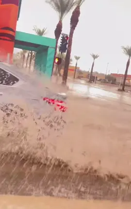 Desert hot springs had for the second time a Hurricane Hilary 🌧️#deserthotsprings #coachellavalley #flooded #hurricanehilary #palmsprings 