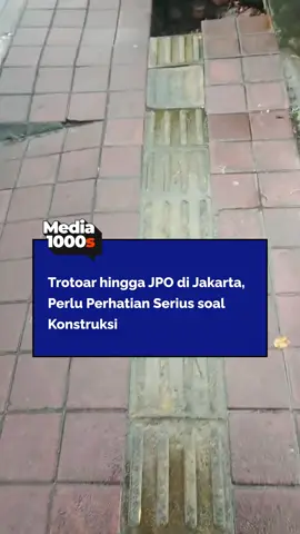 Trotoar hingga JPO di Jakarta Jadi Sorotan! Sejumlah fasilitas umum yang baru dibangun sudah mengalami kerusakan. Kondisi ini memunculkan pertanyaan besar tentang kualitas konstruksi dan standar pengerjaan proyek. Fasilitas publik seharusnya kokoh dan aman digunakan masyarakat, bukan justru membahayakan. Pengawasan ketat dan pemilihan material yang sesuai standar mutlak diperlukan agar infrastruktur benar-benar tahan lama. #Media1000s #Gempa #konstruksi 