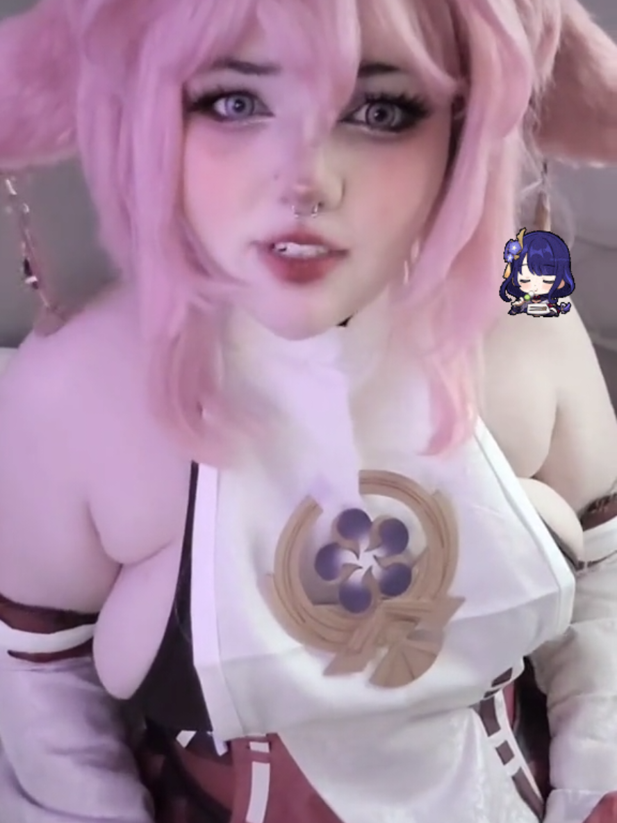 NOT ON A HIATUS!! just waiting on my new ringlight to arrive alongside some new cosplays!! please be paitent and I should go back to posting regularly soon <3 #yaemikocosplay #yaemiko #GenshinImpact #genshinimpactcosplay ##コスプレ 