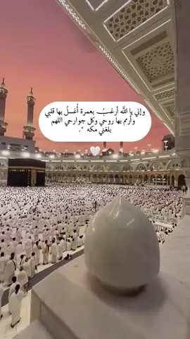 وإني يا الله أرغبُبب بعمرة أُغسلُ بها قلبي  وأرمم بها روحي وكل جوارحي اللهم  بلغني مكه  