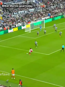 Merino goal today #merino #arsenal #newcastle #viral #fyp 