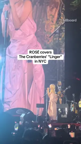 Always here for a “Linger” cover 🥹 @ROSÉ took on The Cranberries’ classic at #GlobalCitizenFestival. 