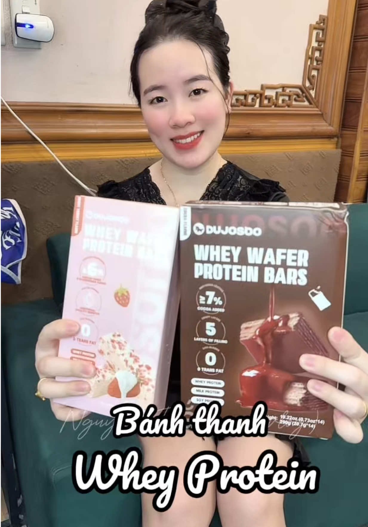 Bánh ít ngọt ngon lắm nè mấy bà #MevoiVlog #thanhproteinwaferwhey #wafer 