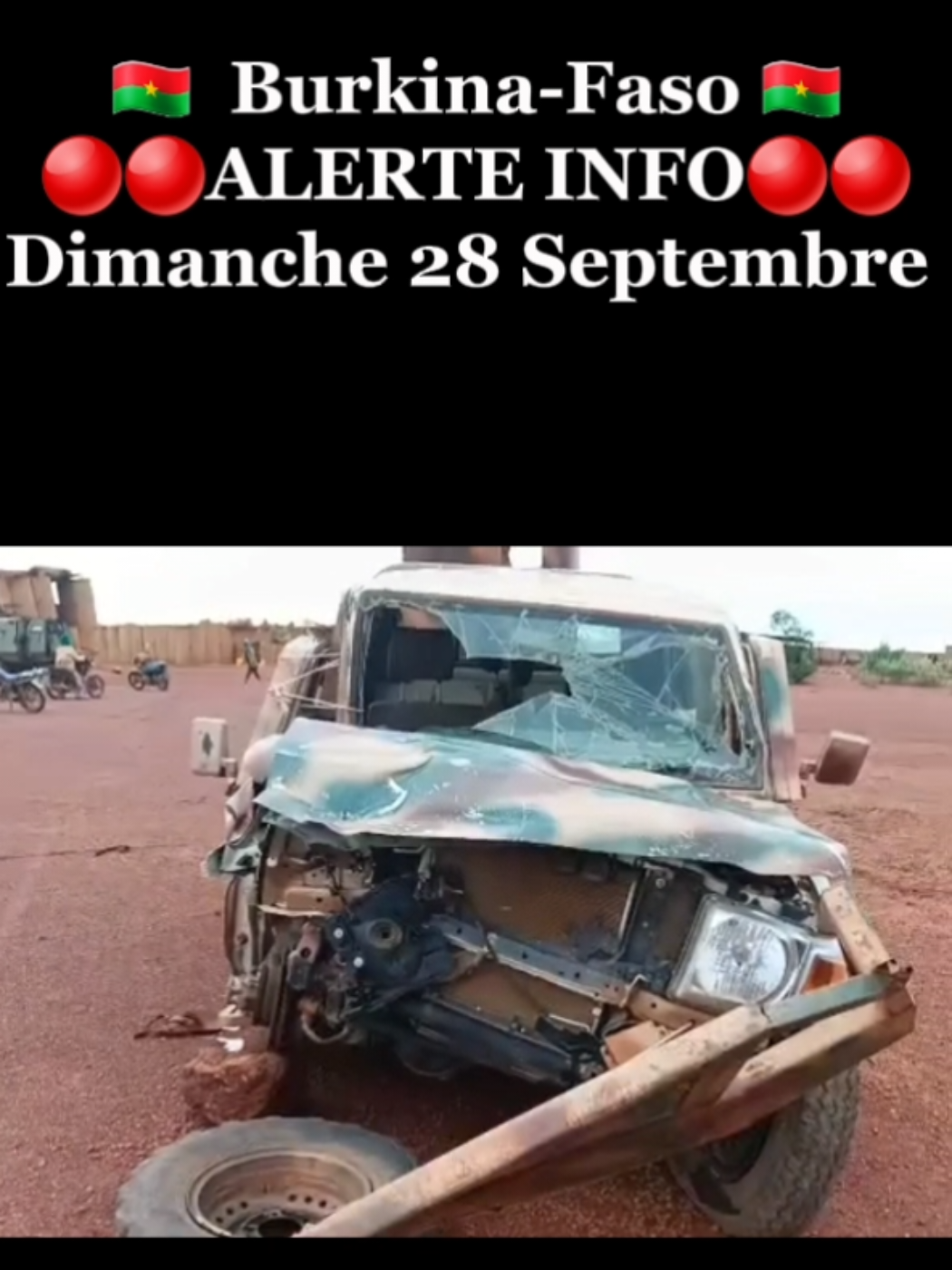 Vidéos du 25 et 27/09 du #JNIM dans la localité de Gamboro, attaquée pour la 2eme fois en 3 semaines. Les habitants ont fuit vers Ouahigouya. On observe des destructions des infrastructures pour empêcher les locaux de revenir sur place. La région est régulièrement en proie aux attaques des groupes djihadistes sans que les forces burkinabèes n'arrivent à sécuriser la zone.