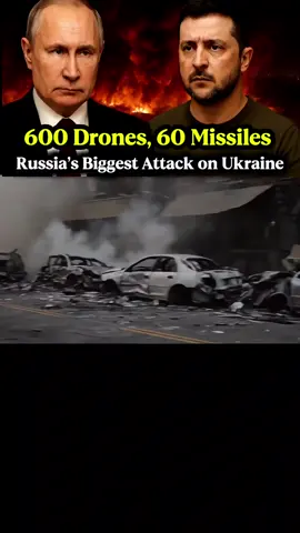 Last night was one of the darkest nights in Ukraine’s history. Russia launched over 600 drones and more than 60 missiles on Kyiv in just a few hours, turning the sky into fire and leaving behind massive destruction. Homes, factories, and even hospitals were badly damaged, civilians were injured, and families were forced to run for shelter. Putin has warned this is only the beginning, while Zelensky is calling for stronger air defense and urgent global support. The question now is — will this war end with the fall of one nation, or are we stepping into the beginning of World War 3?   #UkraineWar #RussiaUkraine #WorldNews #BreakingNews #WW3