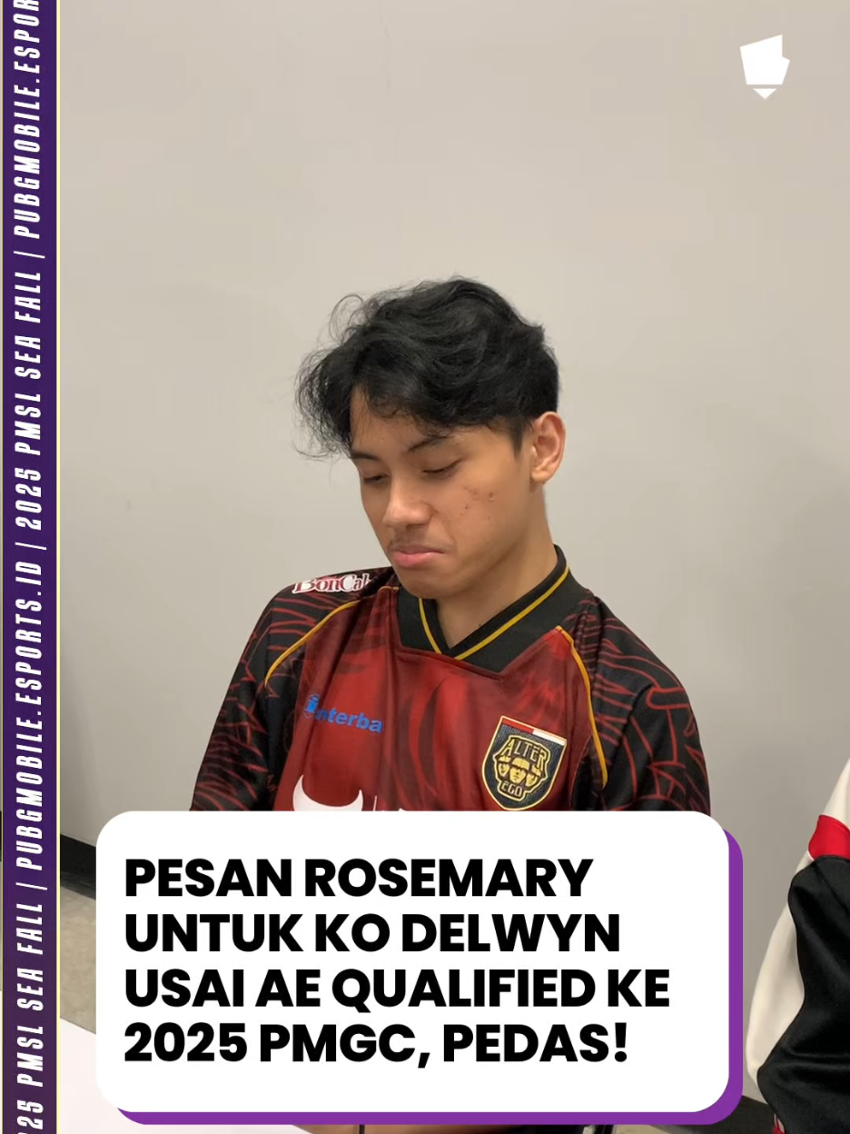 Alter Ego Ares resmi menjadi satu-satunya wakil Indonesia di PMGC 2025 setelah lolos lewat PMGC Point Race. Persaingan ketat harus mereka jalani melawan Bigetron by Vitality dan VOIN. Meski performa di Grand Finals tak maksimal, Rosemary dkk tetap mencatat sejarah dengan mengamankan tiket PMGC. Usai kepastian slot tersebut, sang bos Delwyn Sukamto bahkan langsung mendapat pesan pribadi dari Rosemary. #GGWPgoestoPMSL #GGWPgoesto2025PMSLSEAFall 