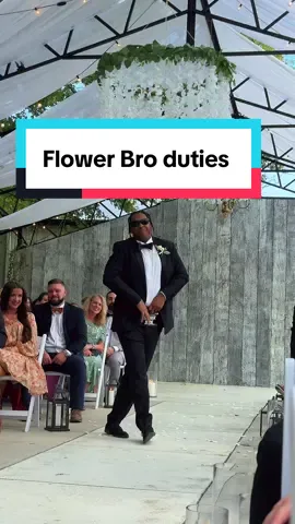 Bride and Groom told me to break the ice and to be myself 🤷🏾‍♂️ #wedding #weddinginspo #flowerboy #weddingvibes #weddingtok 