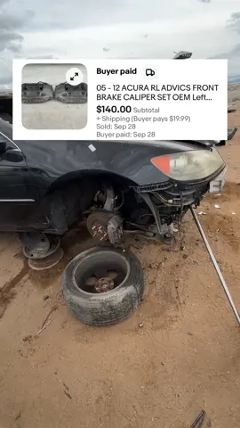 Start to finish this is how it looks to make a little extra money selling used car parts! It’s a good time and it’s low stress.  Just picked these calipers up the other day too so I’m happy they sold so quickly for me. Probably could’ve got more for them, but I didn’t feel like waiting. #sidehustle #ebayseller #ebaymotors