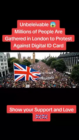 Digital ID Protest in London #dbcnews #uknews #digitalid #foryou 