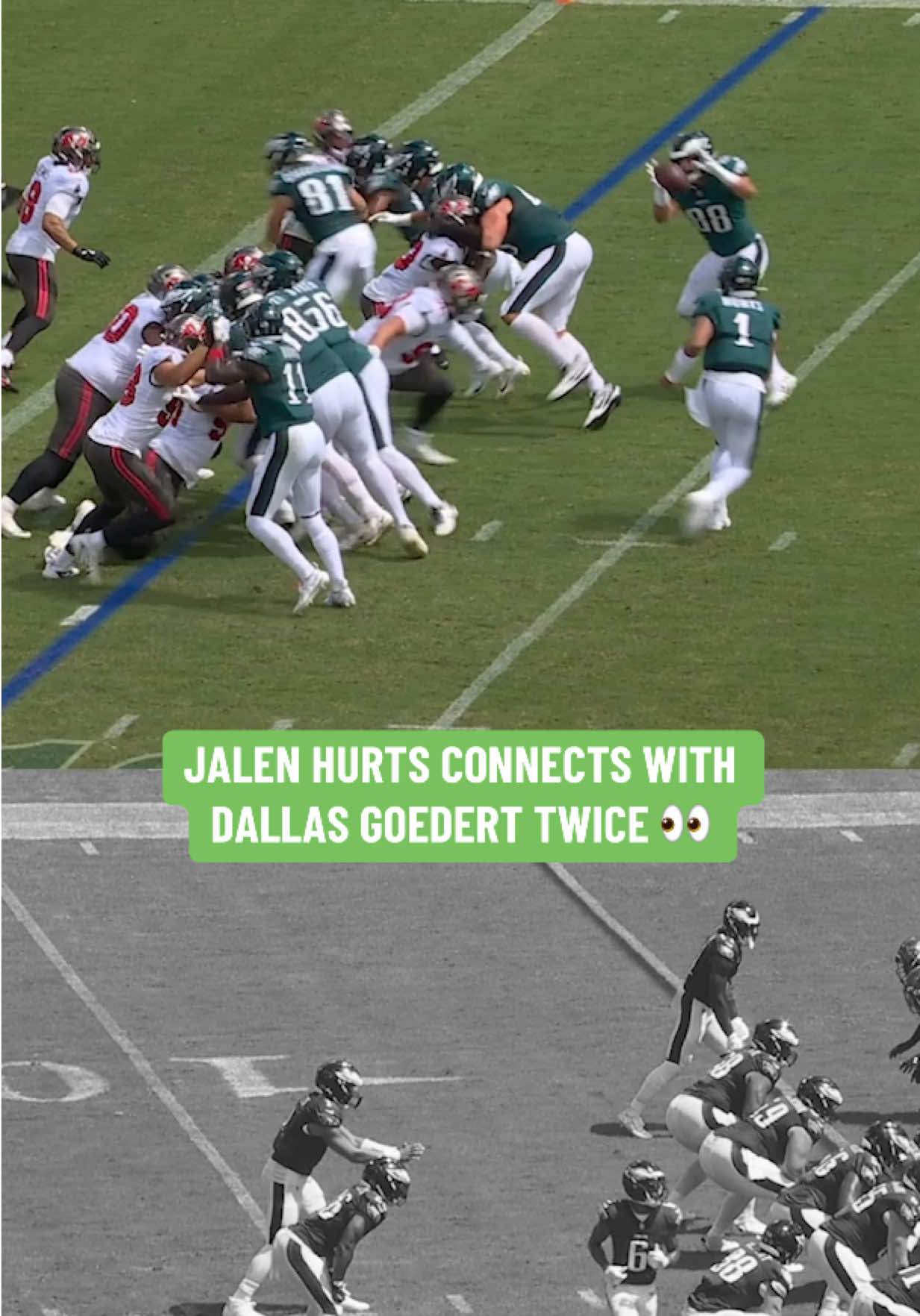 take what they give you #nfl #jalenhurts #philadelphiaeagles #dallasgoedert 