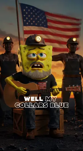 Ole Blue Collar Bob 🔥 @RedRiverRedneck🤘🏻 #spongebob #countryboy #bluecollar #countrymusic #9to5 