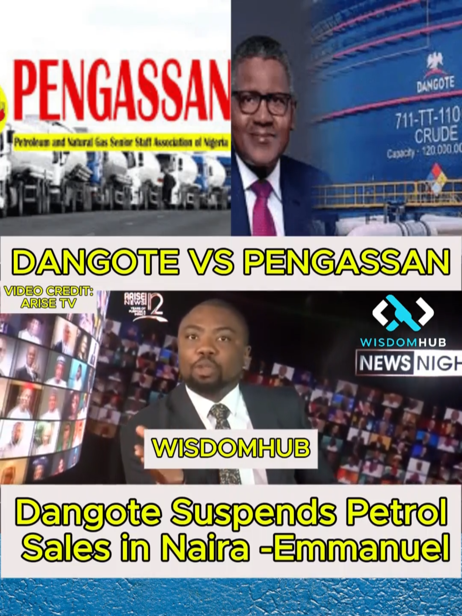 Dangote Suspends Petrol Sales in Naira -Emmanuel #trendingtiktok #nigerianpolitics #wisdomhub  #trending #trendingnigerianews #electoralreform  #viraltiktok #videoviral #nigeriannews #viral