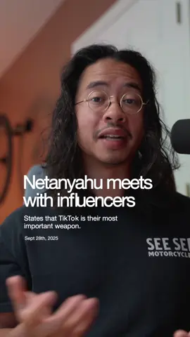 Netanyahu met with pro Israeli influencers to remind them that the potential TikTok deal is the most important weapon in their ongoing war. #worldnews #tiktokalgorithm #politics #trump #usnews 