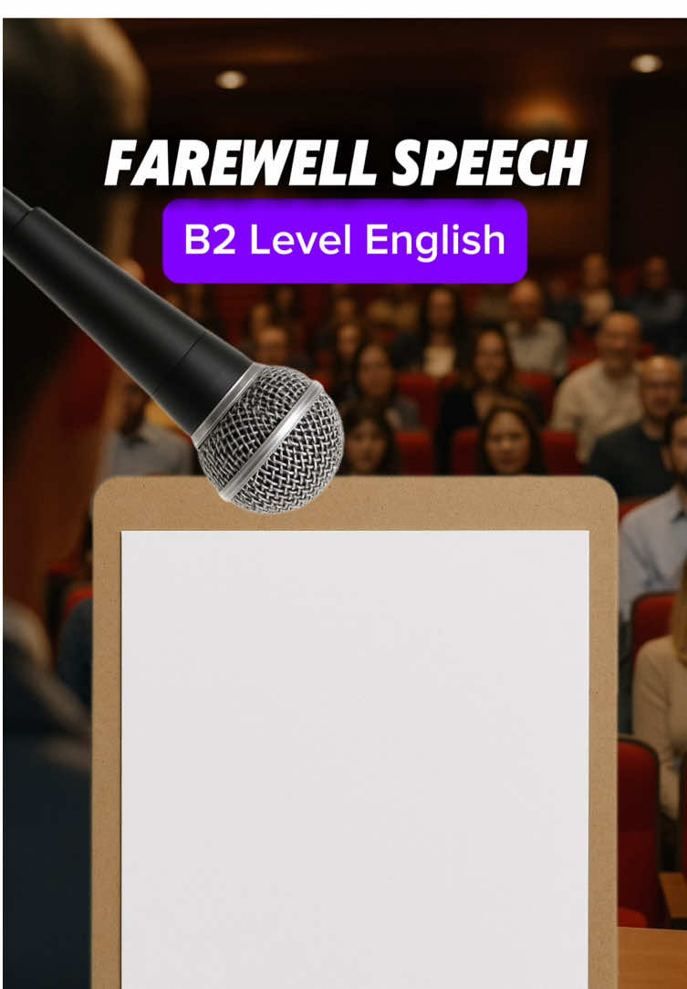 English Practice As Farewell Speech C2 level English #learnenglish #teleprompter #english #reading #improveyourenglish #practiceenglish #readingchallenge #motivation #ebook#readingenglish #improveyourenglish  #writingenglish #englishlesson #reading #uktiktok #unitedkingdom #england 