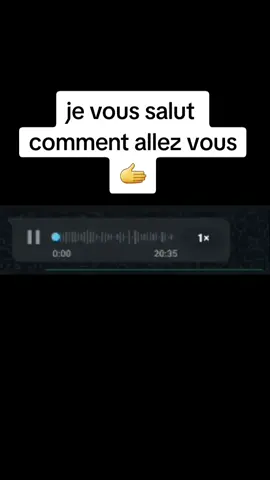 #je vous salut 