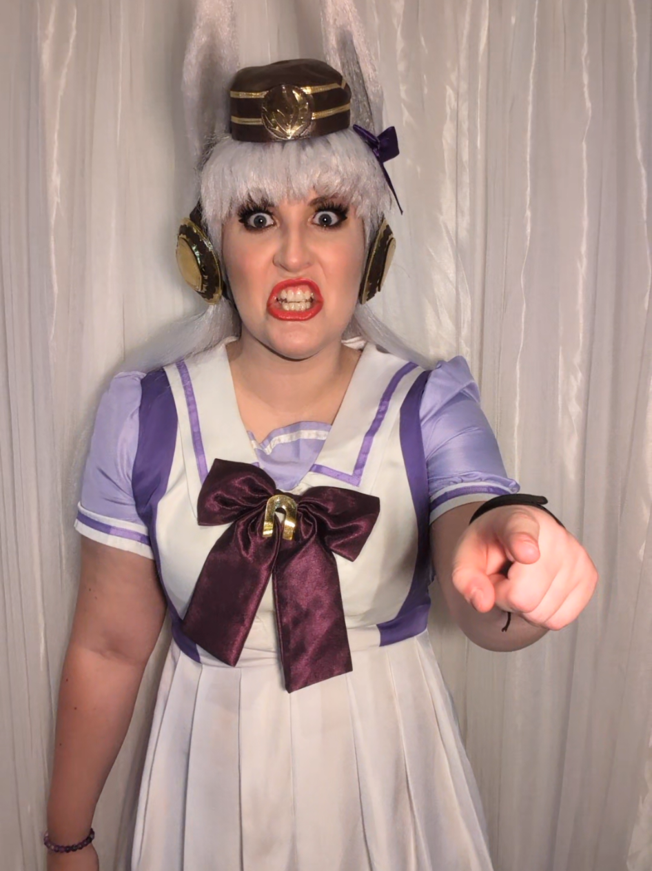 canon family interaction can confirm #mejiromcqueen #goldship #umamusume #umamusumeprettyderby #cosplay 