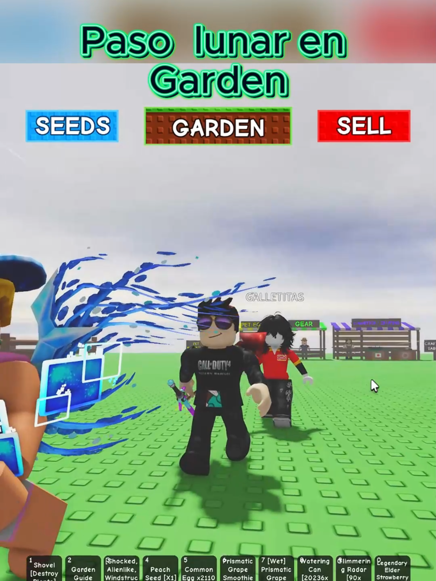 Paso lunar en GardenPaso lunar en Garden #growagarden #roblox #shorts #seyaru #mm2