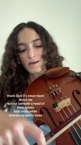 inspired by an exchange I had with a man at a bar a week ago! mute on the viola giving us absolutely nothing 👏👏👏 taking suggestions for a solution that will dampen it so you can hear me better <3 #fyp #singersongwriter #viola #originalmusic #sarabareilles 