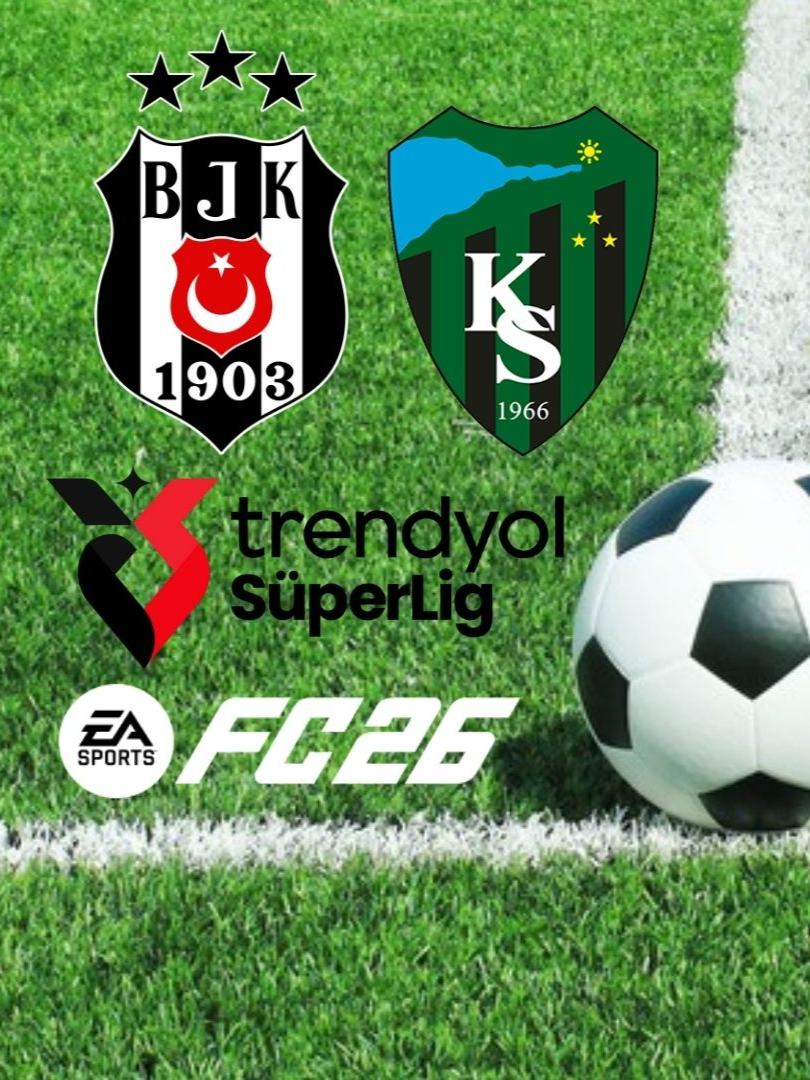 Beşiktaş - Kocaelispor maçını FC26'da simüle ettim. Trendyol Süper Lig 7.Hafta geniş özet. 2025-26 Sezonu. Maç Tahminlerinizi Yorumlara Yazar mısınız? Kanala abone olup, videoyu beğenmeyi unutmayın lütfen. Destekleriniz çok kıymetli. Yorumlarda önerilerinizi bekliyorum. #fc26 #shorts #Turkey #Türkiye #istanbul #keşfet #keşfetteyizzz #keşfetbeniöneçıkart #fyppppppppppppppppppppppp #fypage #2025 #footballtiktok #canlıyayın #footballskills #canlımaç #freestyle #Beşiktaş #Kocaelispor #Kocaeli