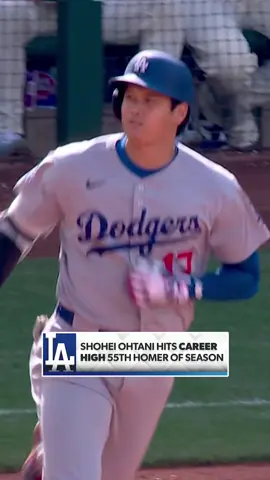 New career high 55 home runs for Shohei Ohtani! 💪 🎥: MLB #Ohtani #Shohei #ShoheiOhtani #MLB #Dodgers