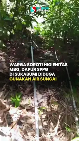 Dapur Satuan Pelayanan Pemenuhan Gizi (SPPG) di Kampung Cilutung RT 08/03, Desa dan Kecamatan Cidolog, Kabupaten Sukabumi, tengah menjadi sorotan publik. Warga menduga dapur penyedia makanan untuk program Makan Bergizi Gratis (MBG) ini menggunakan air dari Sungai Cidolog–Curug Caweni dalam proses pengolahan makanannya. Sumber : sukabumiupdatecom #mbg #sukabumi #jawabarat #jabar #indonesia 
