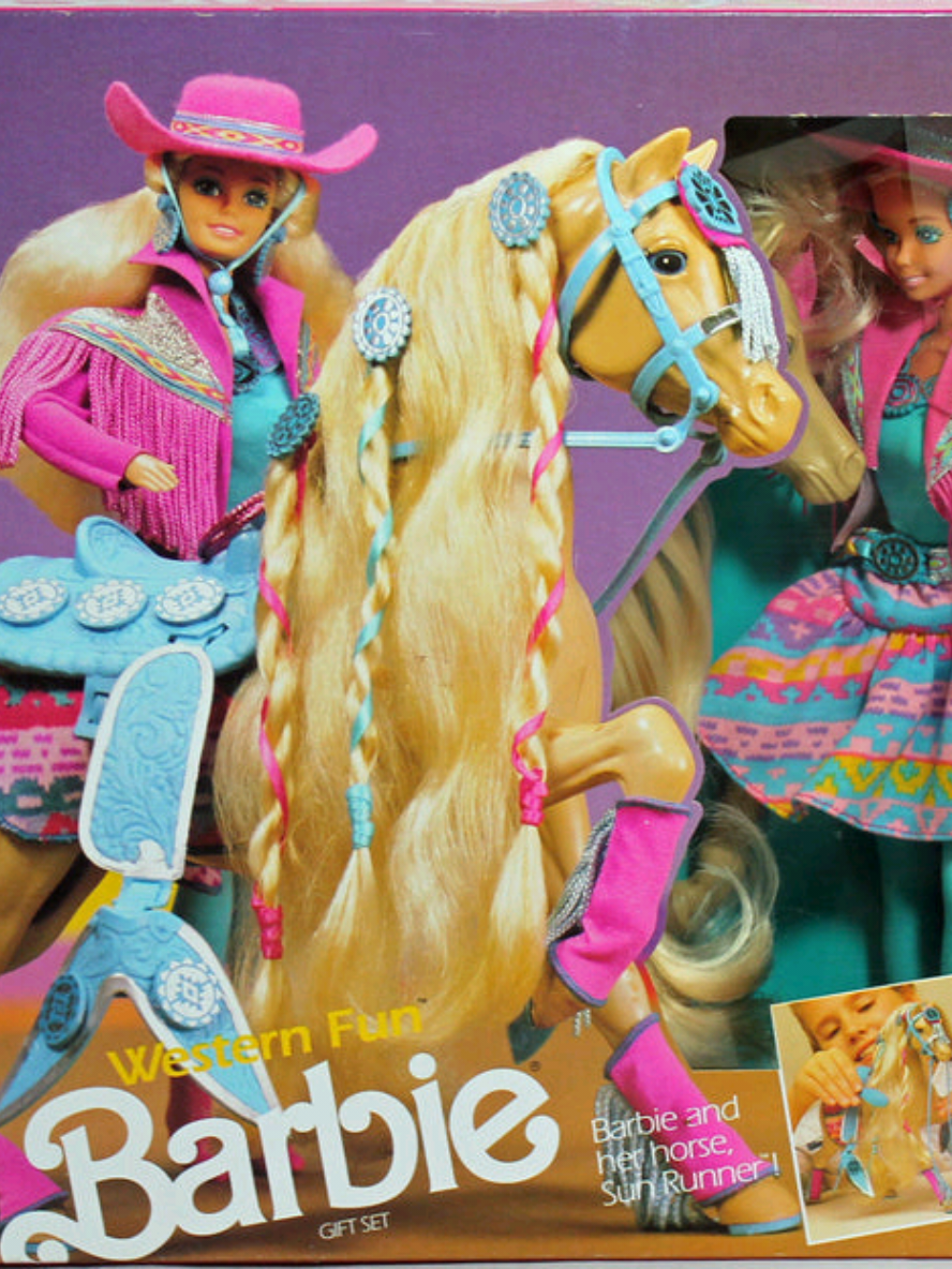 1990 Western Fun Barbie Bubble Necklace doll commercial #barbiecollection #nostalgia #1990 #childhood ##nostalgiatrip 