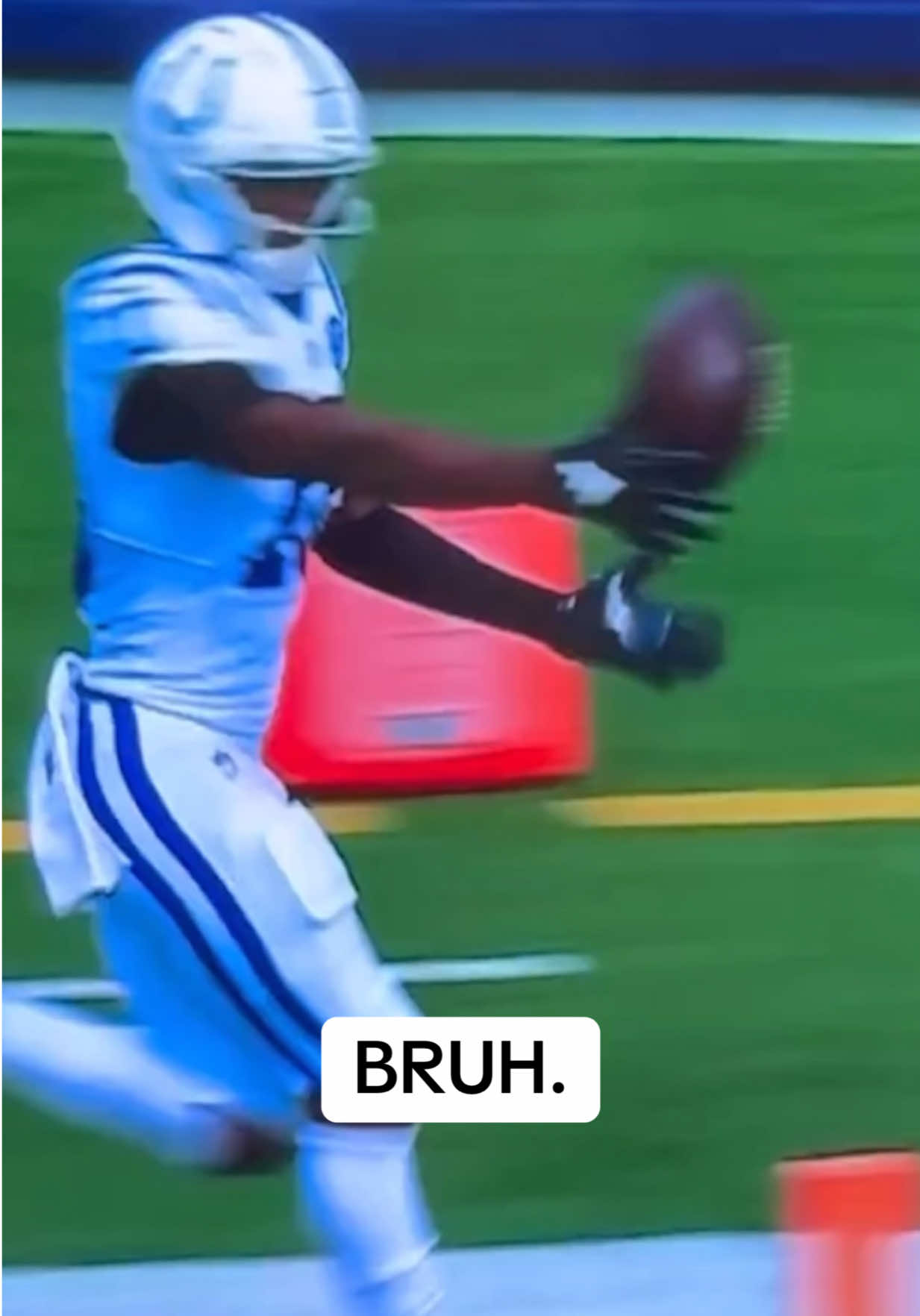 Homie had a clear touchdown and fumbled it, literally… #football #nfl #adonaimitchell #colts 