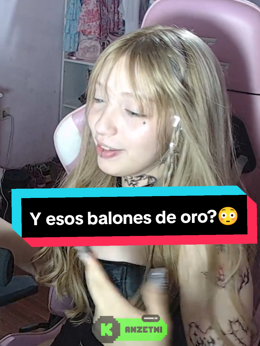 Y esos balones de oro?🥵😂 #Anzethi #clip #streamer #humor #paraguay 