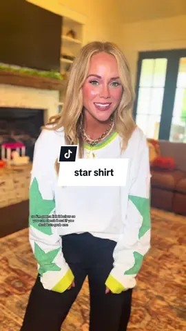 Perfectly oversized and absolutely adorable! 🫶🏼💫✨🤩  #starshirt #lookalike #lookforless #designerinspired #fallfits #sweaterweather #fallfit #momfashion #momlife #OOTD #outfitoftheday #workfashion #workfriendly  #teacherfashion #teacherootd #fallfashion #tiktokshopcreatorpicks #tiktokshoplabordaysale #tiktokshoprestock 