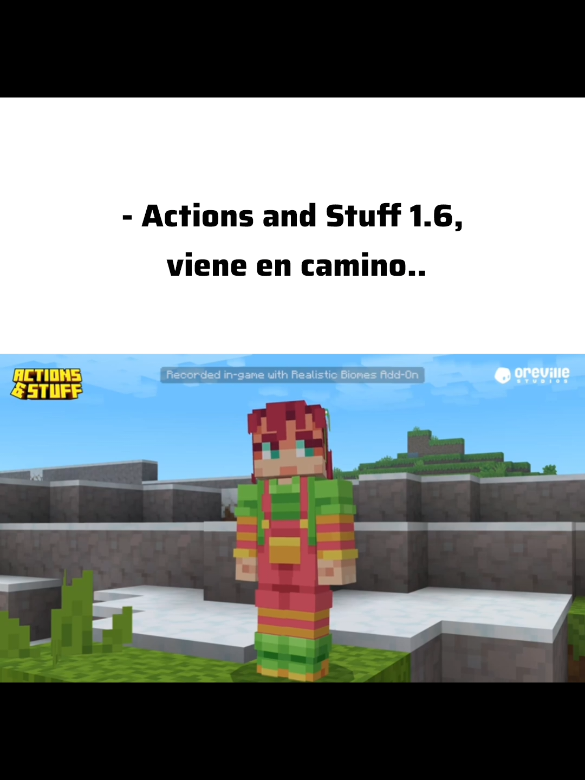 Actions and Stuff 1.6, créditos a @Oreville Studios cuenta oficial #Minecraft #bedrock #texturepack #minecraftbedrockedition #new 