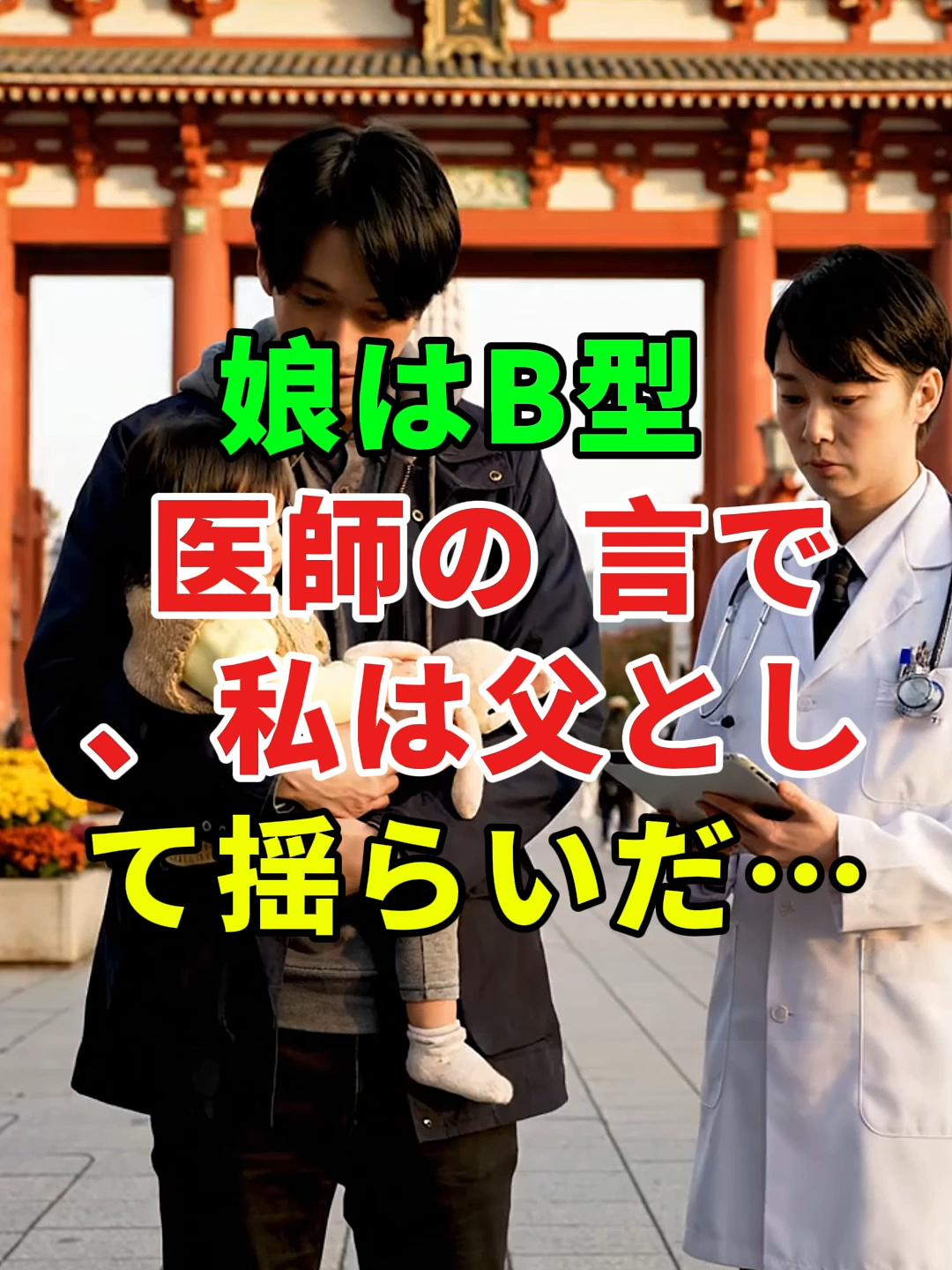 娘はB型——医師の一言で、私は父として揺らいだ…#ドラマ#実話 #実話ストーリー#人生#shorts