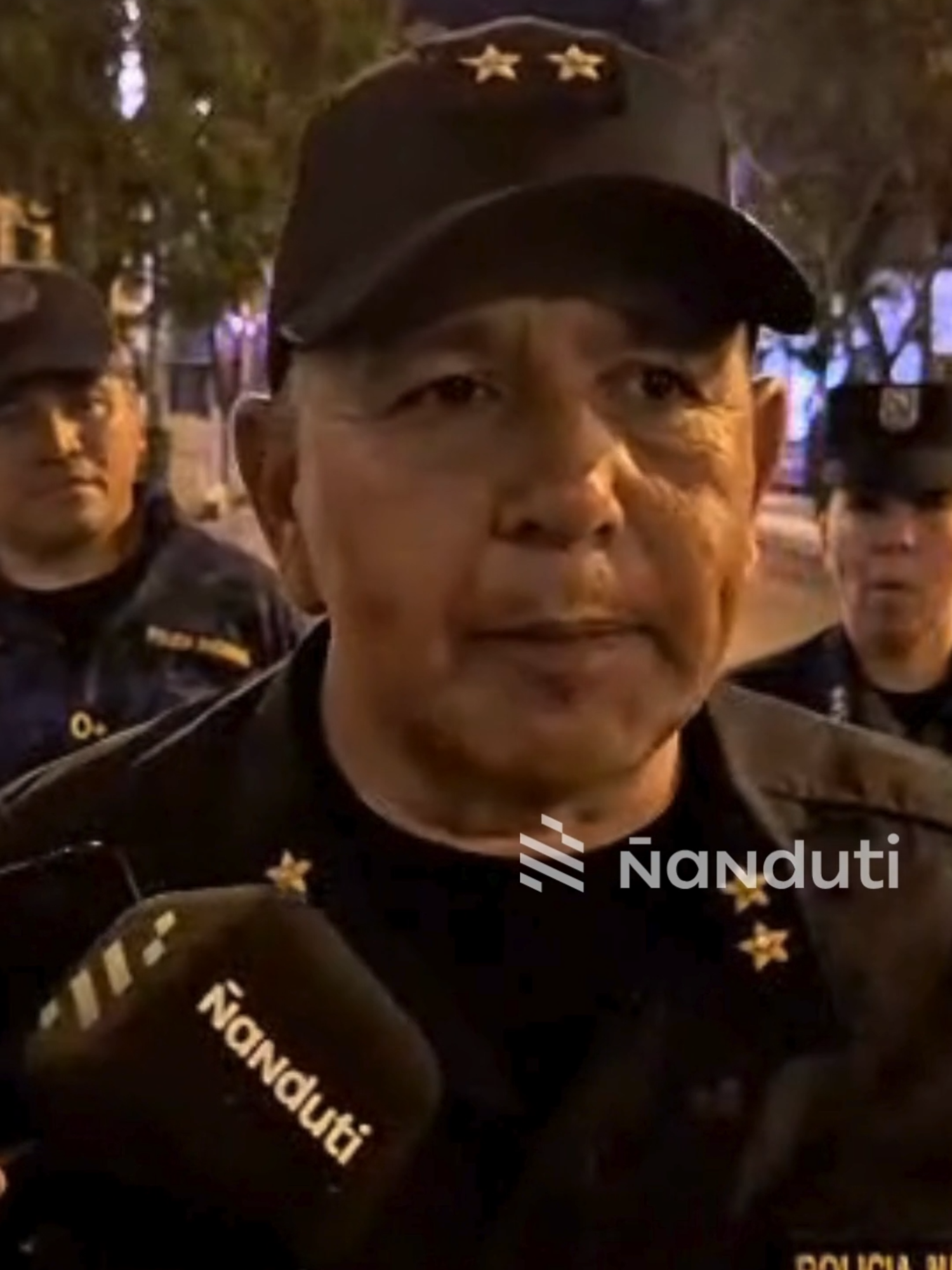 El comisario Juan Agüero da datos sobre la manifestación 