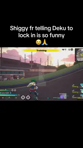 Shiggy using gamer talk will never not be funny to me #fyp #myheroacademia #mha #game #meme