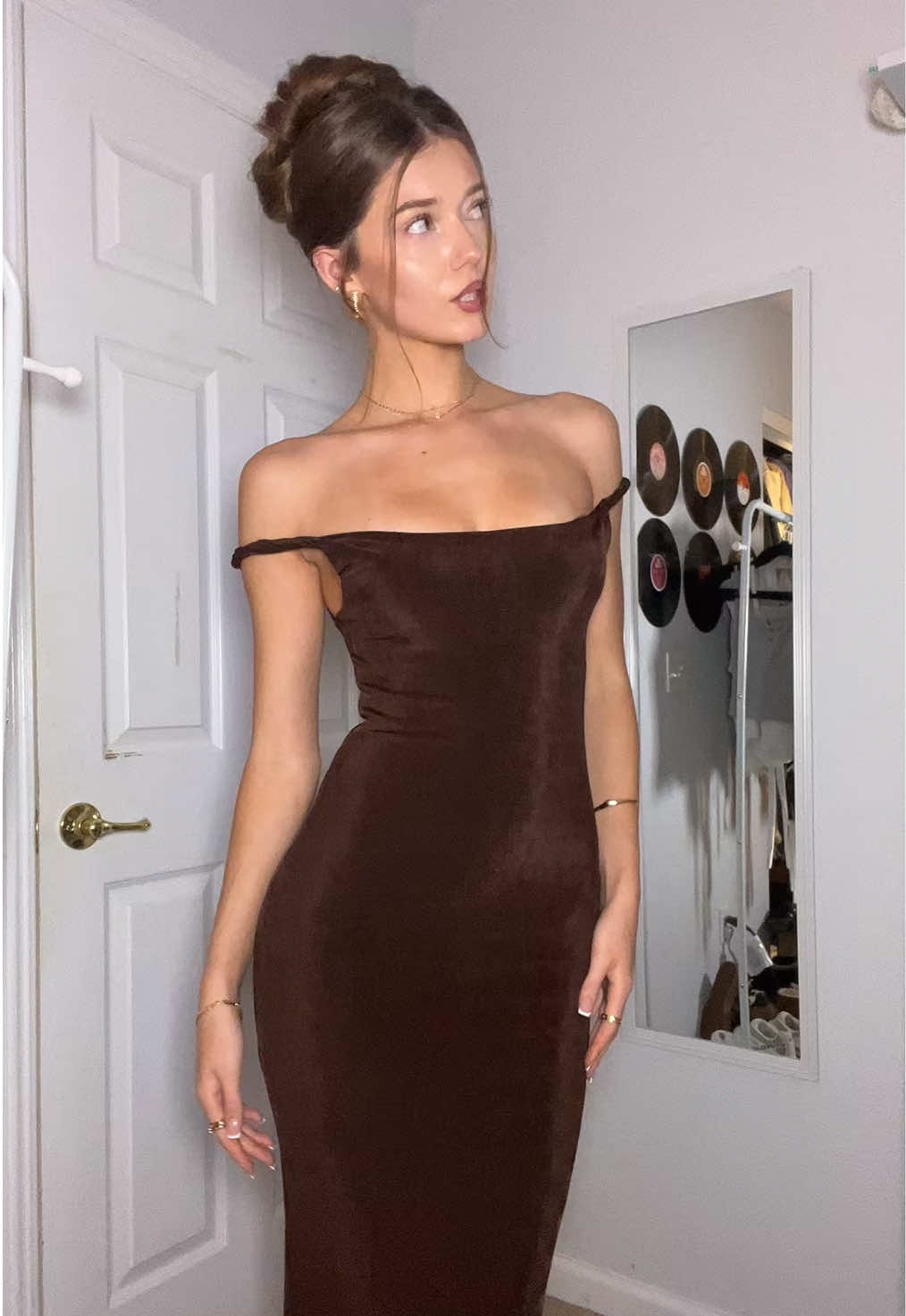 Outfit for dinner in the city 🍸@Fashion Nova this is the Kay Slinky Maxi Dress #fashionnova #ootn #dress 