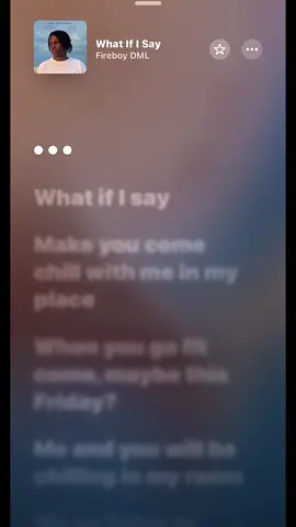 What if I say. - Fireboy Dml #whatifisay #fireboydml #lyricsvideo #afrobeatslyrics #applemusic 