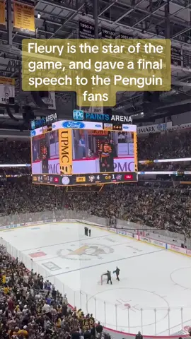 One for the history books #penguins #fleury #hockey #fyp #insidethedome 