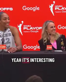 Coach had jokes for #AjaWilson 😂
