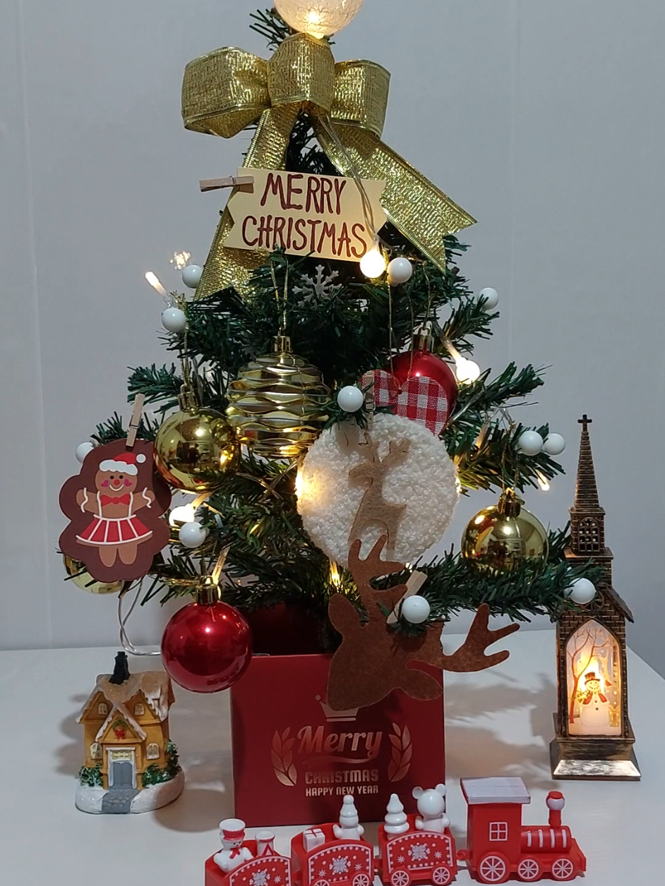 Full set Package mini christmas tree #christmasdecor 