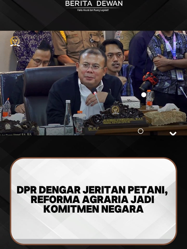 DPR mendengarkan suara petani, reforma agraria jadi komitmen negara. #PetaniSejahtera #ReformaAgraria