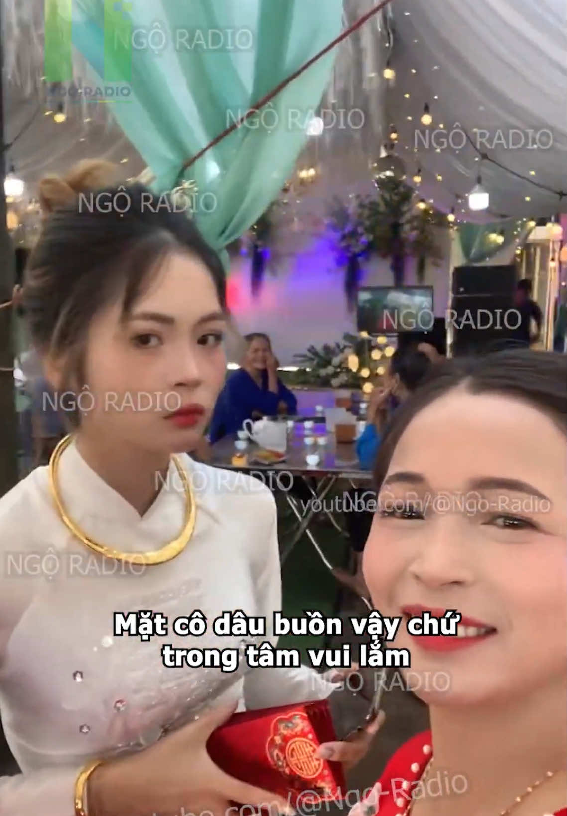 Mặt cô dâu buồn vậy chứ trong tâm vui lắm #tinnongxahoi #tintuc #damcuoi #codauxinh #xuhuongtiktok 