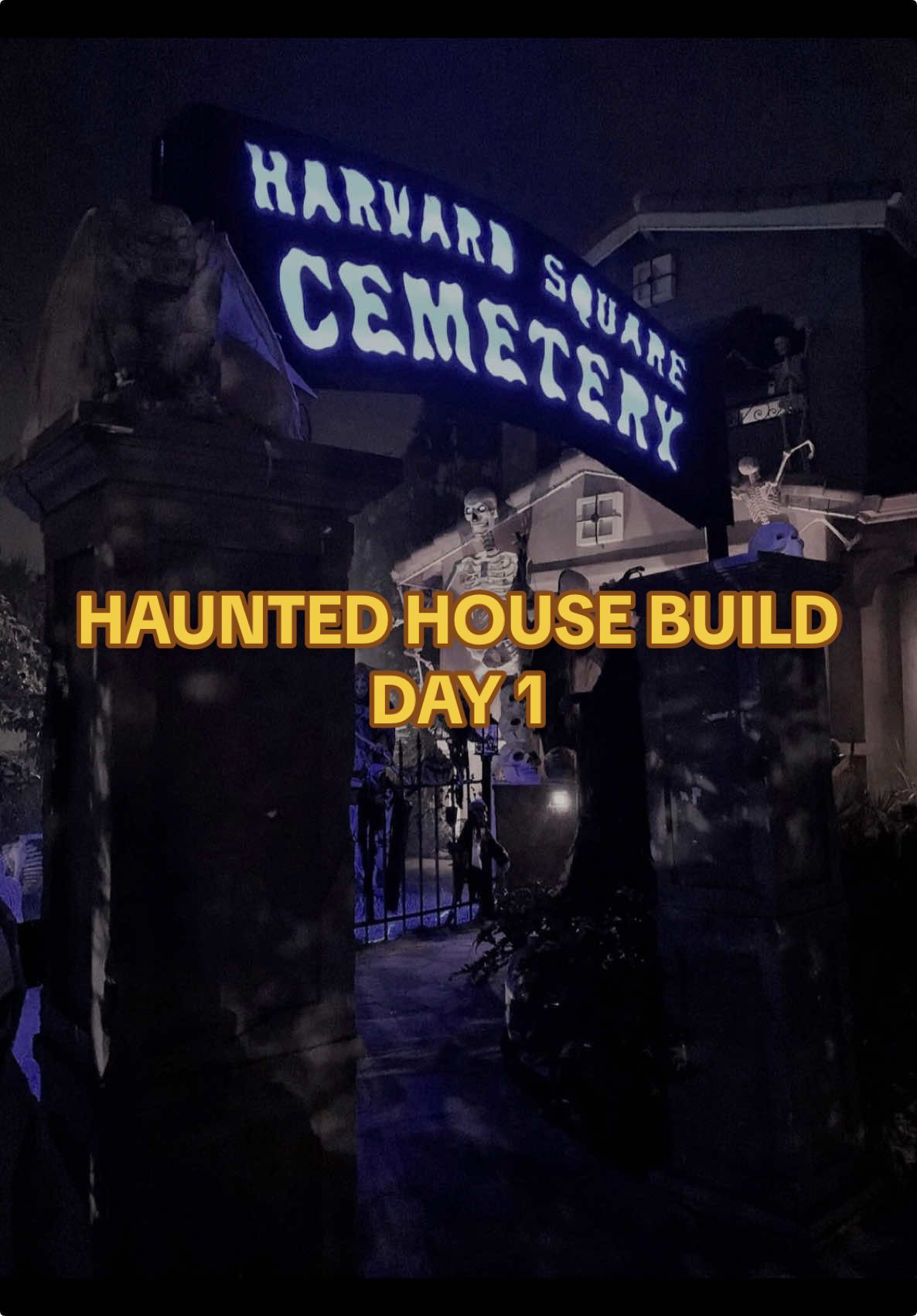 My Tio builds a haunted house out of his garage every year for 25 years so I want to show off his hard work and had yall follow along with us as he builds! Please share and comment I know it’d mean a lot to him. #hauntedhouse #halloween #halloweendecor #horrortok #spookyseason 