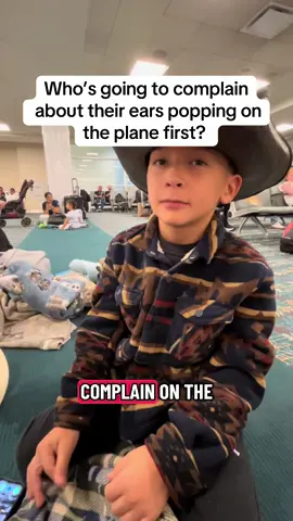 Who do you think is going to complain about their ears popping on the plane first? #airplanes #fyp #complain #questionoftheday #questionoftheday 