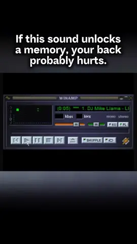 Winamp wasn’t just a music player, it was the music player of the late 90s and early 2000s. If you know the llama sound, you’re officially old-school internet royalty. #winamp #90s #2000s #nostalgia #fyp 