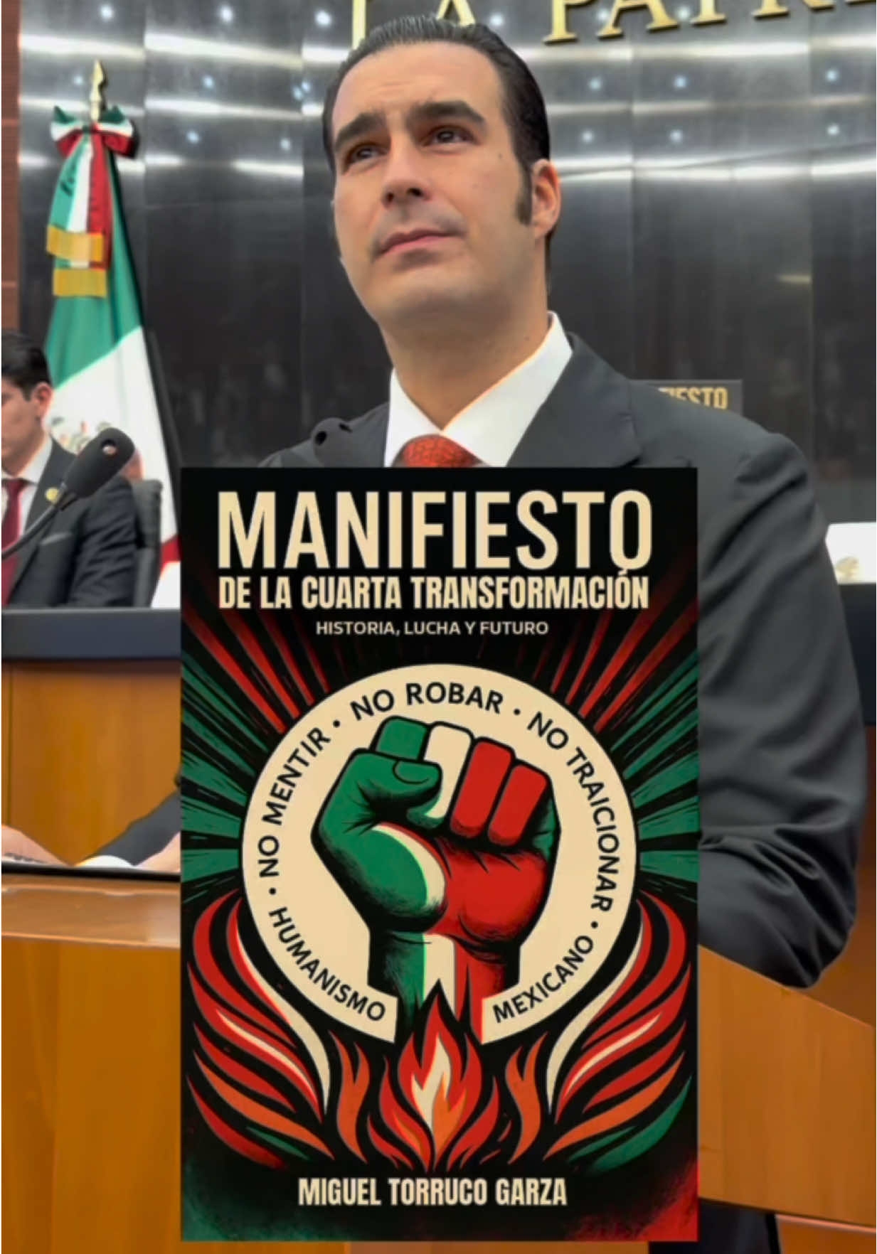 Presenté mi nuevo libro Manifiesto de la Cuarta Transformación al Relevo Generacional. En sus páginas se refleja nuestra historia y nuestros principios, las luchas del pasado y la esperanza del futuro. La juventud es la herencia viva de la transformación. #ManifiestoDeLaCuartaTransformacion #amlo #claudiasheimbaum #politica #libro 