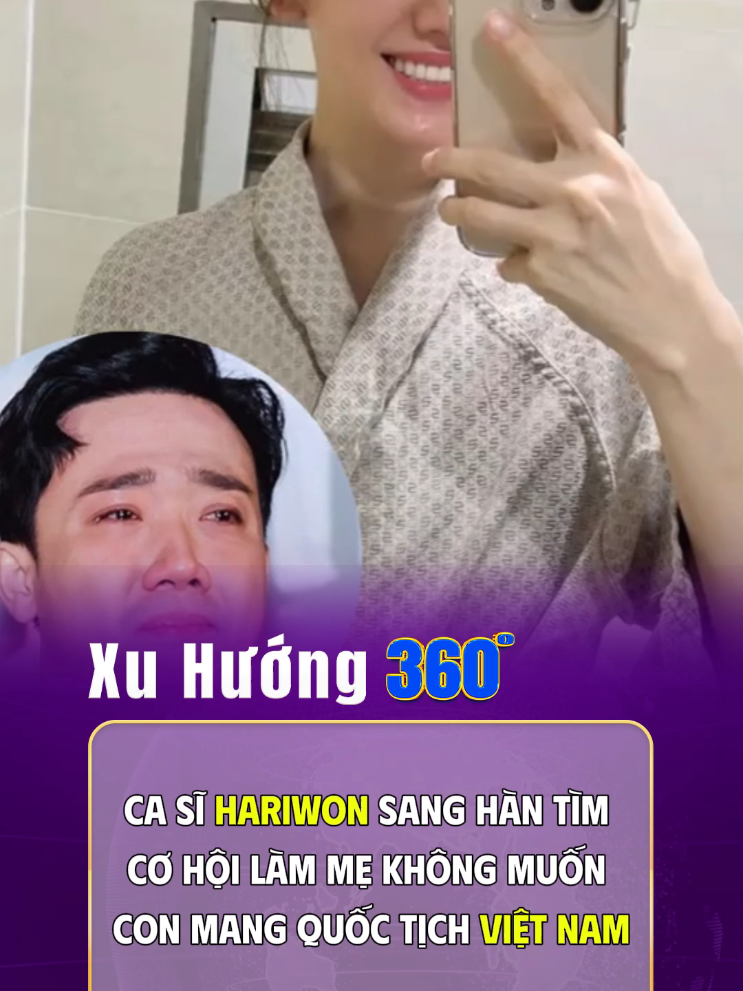 Ca sĩ Hariwon sang Hàn tìm cơ hội làm mẹ không muốn con mang quốc tịch Việt Nam #xuhuong360 #drama #hottrend #suthat #hot #hariwon #tranthanh #sinhcon