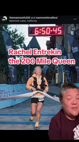 The 200 mile queen #rachelentrekin #ultramarathon #obscuresports #womeninsports #ultrarunning 